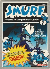 Smurf: Rescue in Gargamel's Castle Colecovision US box art
